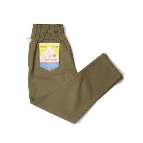COOKMAN - Chef Pants Duck Canvas Olive