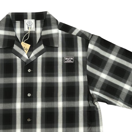 M&M CUSTOM PERFORMANCE -26MMSH04 OPEN COLLAR S/S SHIRT