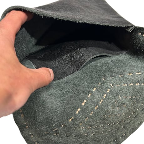 STAND REPAIR WORKS × east village OTHER - LEATHER SACOCHE - (Type J w/STONE)