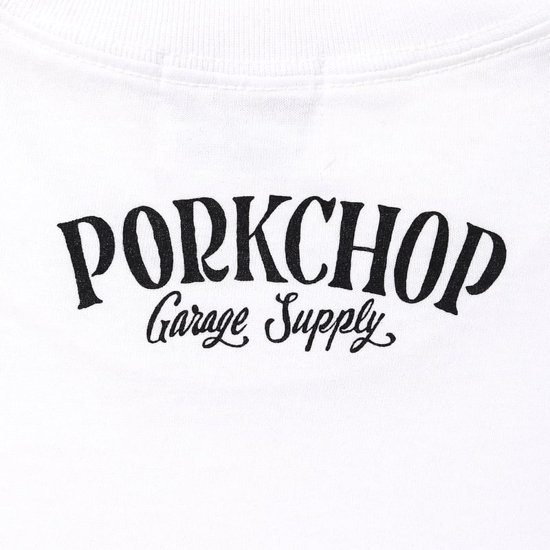 トップス PORKCHOP PORK FRONT TEE 25 BLACK PORKCHOP - PORK FRONT TEE 25 - BLACK / ショートスリーブT