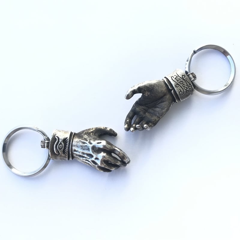 Shake Hands Keyring - Silver(シルバー製) (Made by vi