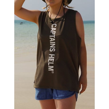 CAPTAINS HELM - #BIG LOGO DOUBLE MESH TANK-TOP