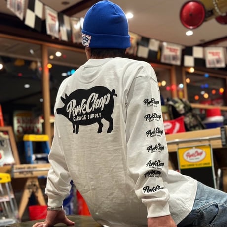PORKCHOP GARAGE SUPPLY - SCRIPT PORK L/S TEE