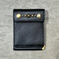 STAND REPAIR WORKS - MONEYCLIP WALLET "BLACK" 真鍮Studs Ver.