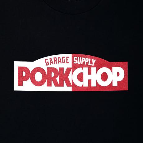 PORKCHOP GARAGE SUPPLY - BLOCK LOGO TEE (BLACK)
