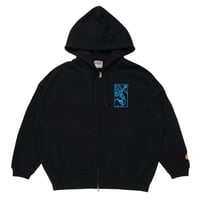 PORKCHOP GARAGE SUPLLY - O.P.SQUARE ZIP UP HOODIE/BLACK