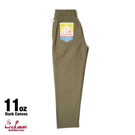 COOKMAN - Chef Pants Duck Canvas Olive