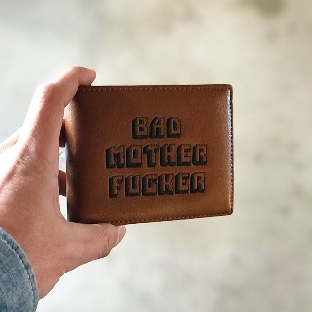 パルプフィクション　財布　右窓　イタリアンレザー PULP FICTION - BAD MOTHER FUCKER WALLET WITH CO