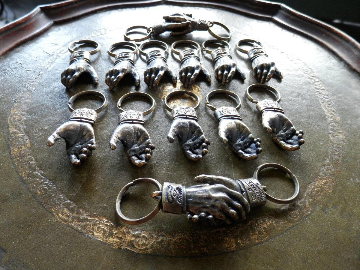 Shake Hands Keyring - Brass(真鍮製) (Made by vitri...
