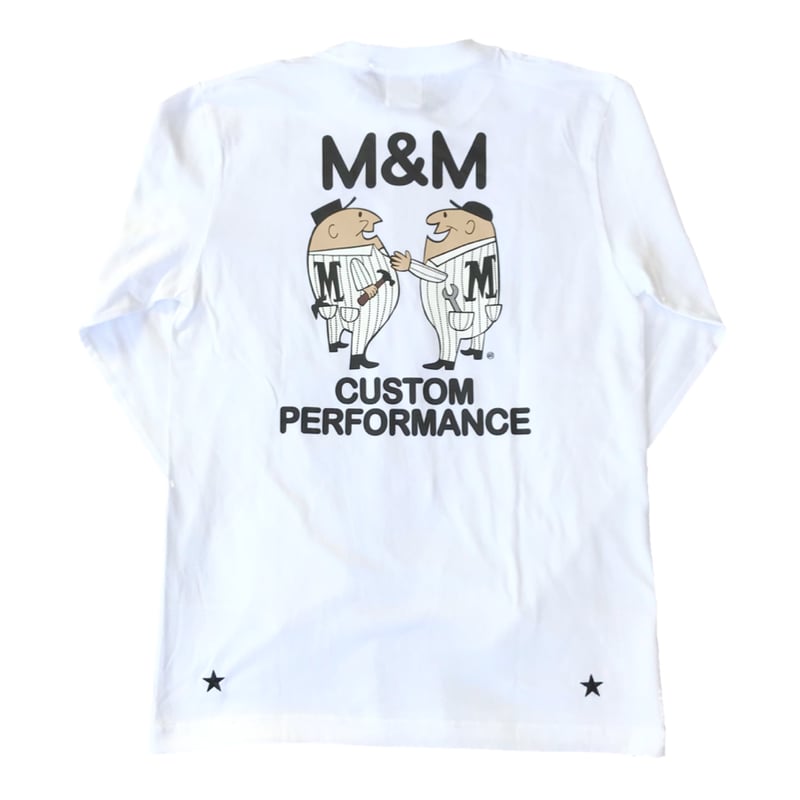 M&M CUSTOM PERFORMANCE PRINT T XL ベージュ M&M CUSTOM PERFORMANCE - PRINT L/S T-SHIRT 21-M