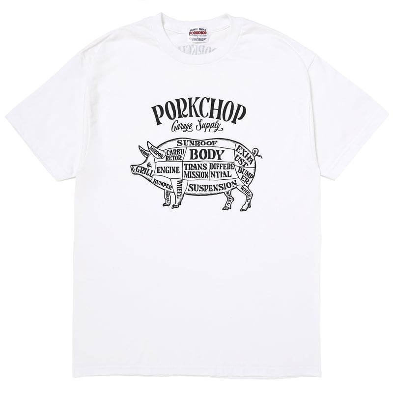 PORKCHOP GARAGE SUPPLY - PORK FRONT TEE 25 | ea