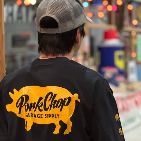 PORKCHOP GARAGE SUPPLY - SCRIPT PORK L/S TEE