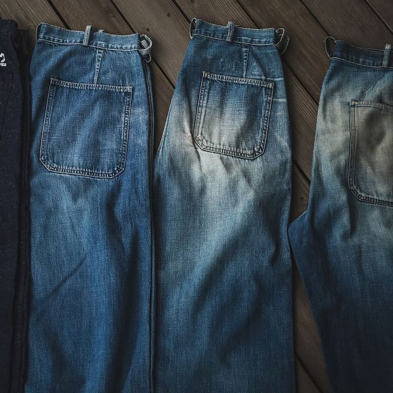 TCBJEANS SEAMENS TROUSERS/USNデッキパンツ 32 TCBJEANS TCBジーンズ SEAMENS TROUSERS デニム USNデッキパンツ