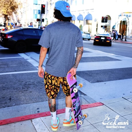 COOKMAN - Chef Pants Short Tribal Camo Beige
