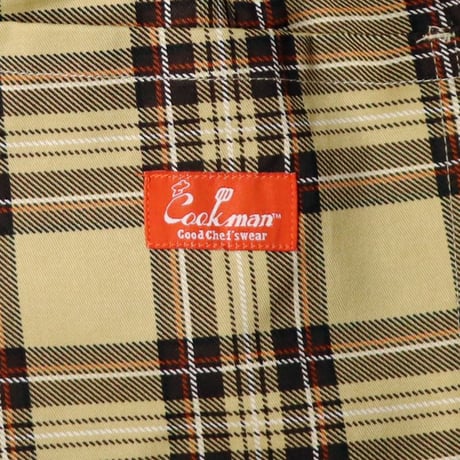 COOKMAN - Chef Pants Short Tartan Beige