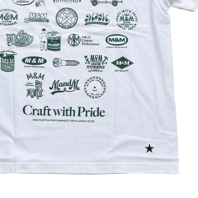 m&m custom performance 希少 M&M CUSTOM PERFORMANCE - LOGO TEE 25-MMT-10 |