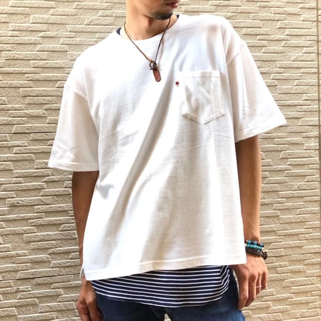 BLUE SAKURA - BIG T-SHIRT【WHITE】/ BS-BCS1