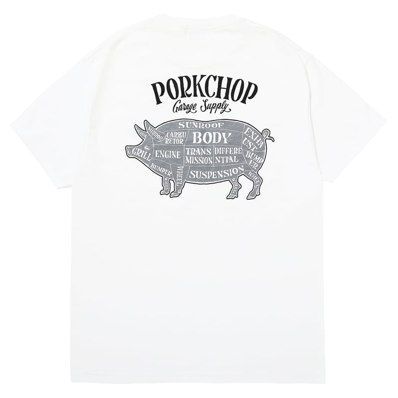 PORKCHOP GARAGE SUPPLY - PORK BACK TEE | east v