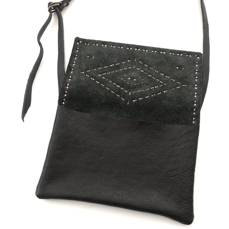 STAND REPAIR WORKS × east village OTHER - LEATHER SACOCHE - (Type C w/STONE)