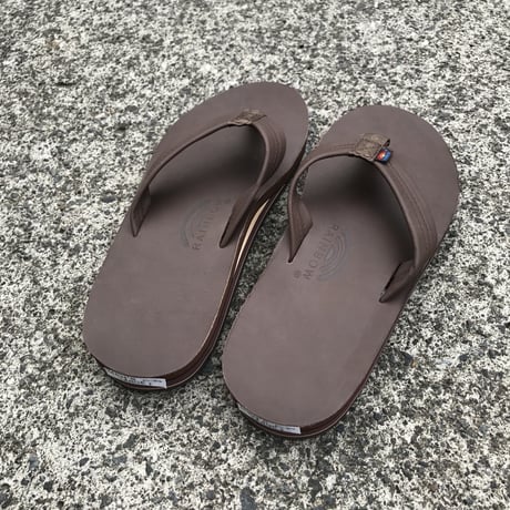 RAINBOW SANDALS -Classic Leather "Double Midsole" (MOCH モカ)