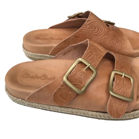 ChahChah - CC DOUBLE STRAP LEATHER SANDAL