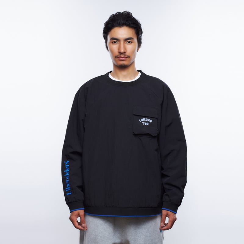 LIBERAIDERS - LR NYLON CREWNECK | east village