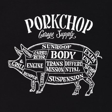 PORKCHOP GARAGE SUPPLY - PORK FRONT TEE 25