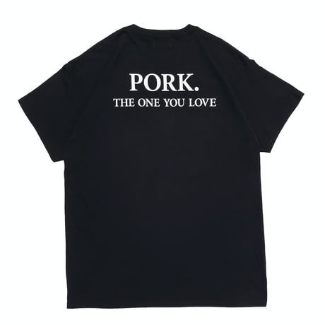 PORKCHOP - SCRIPT PORK TEE (BLACK)