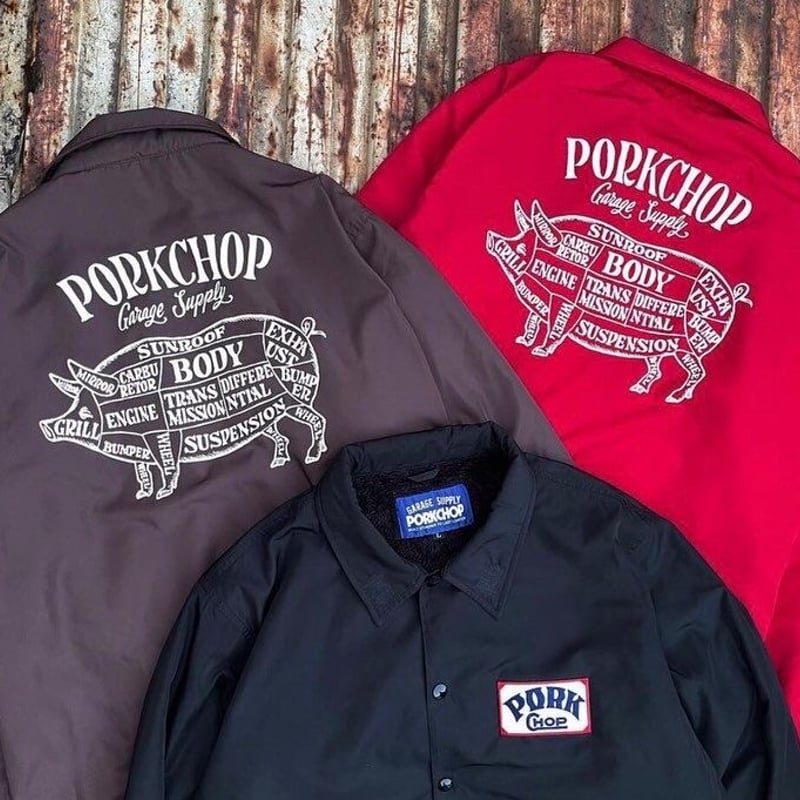 PORKCHOP - ORIGINAL BOA COACH JKT (RED) | east