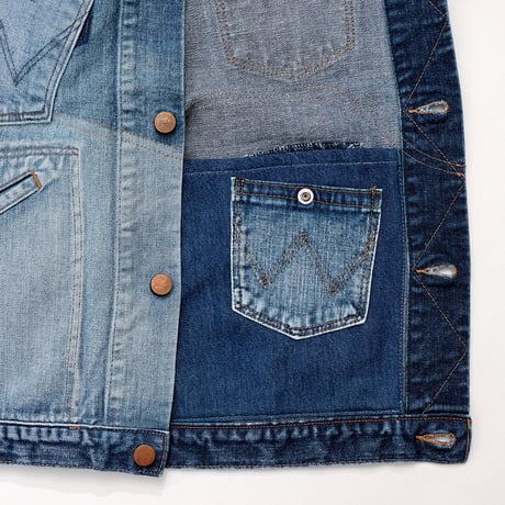 ChahChah - "Wrangler × Chah" ChahRemake Denim Jacket “LOVE”