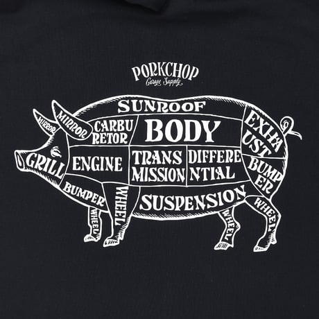 PORKCHOP GARAGE SUPPLY - MULTI  LOGOS TEE 2025