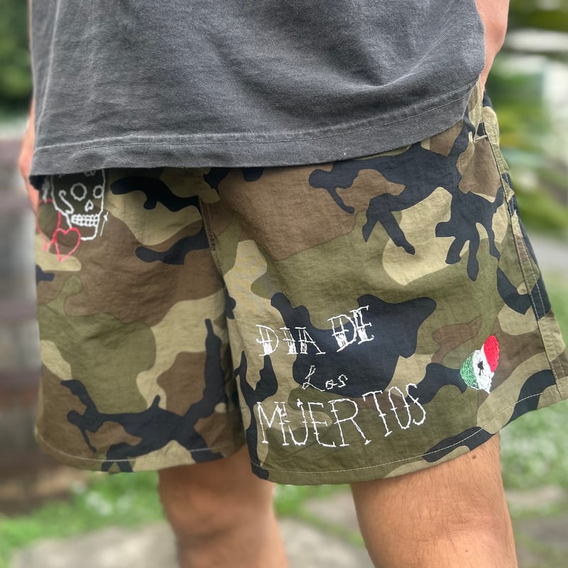E.V.O - NYLON SHORTS (CAMO) | east village OTHER
