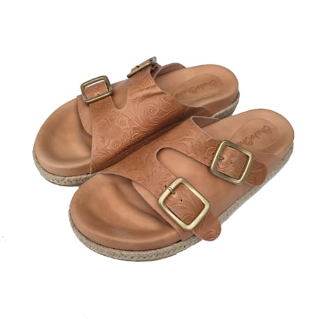 ChahChah - CC DOUBLE STRAP LEATHER SANDAL