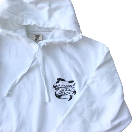 CAUDEX THE CAT × Willing plant × east village OTHER - HOODIE (WHITE)