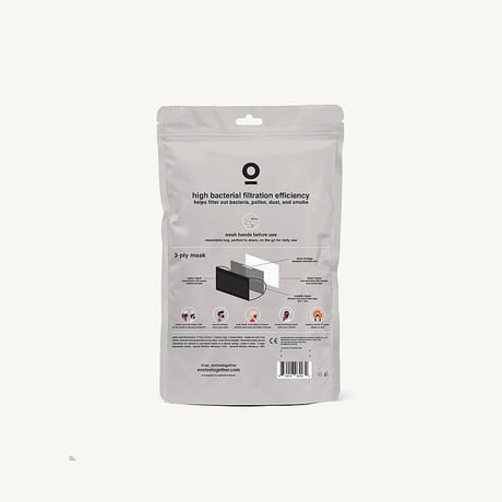 evolvetogether / BLACK（7 face masks pack）