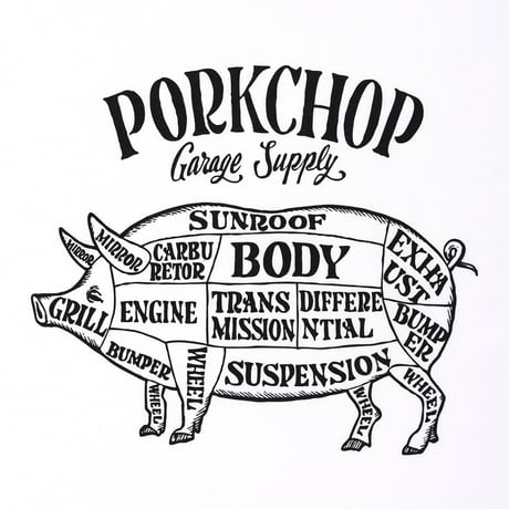 PORKCHOP GARAGE SUPPLY - PORK FRONT TEE 25