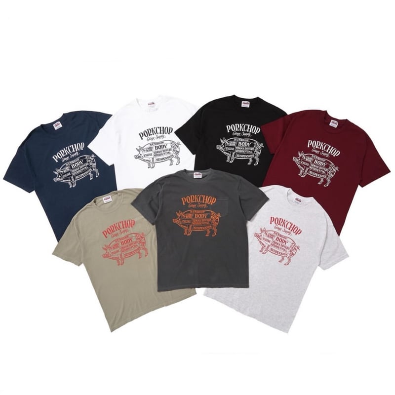 PORKCHOP PORK FRONT TEE 25 キムタク PORKCHOP PORK FRONT TEE 25 キムタク