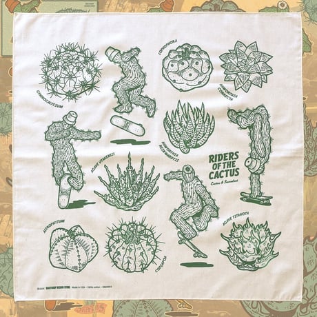 DAILYCHOP DESIGN STORE - BANDANA 03 "RIDERS OF CACTUS"