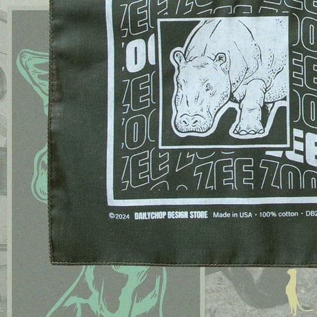 DAILYCHOP DESIGN STORE - BANDANA 02 "ZEE ZOO"