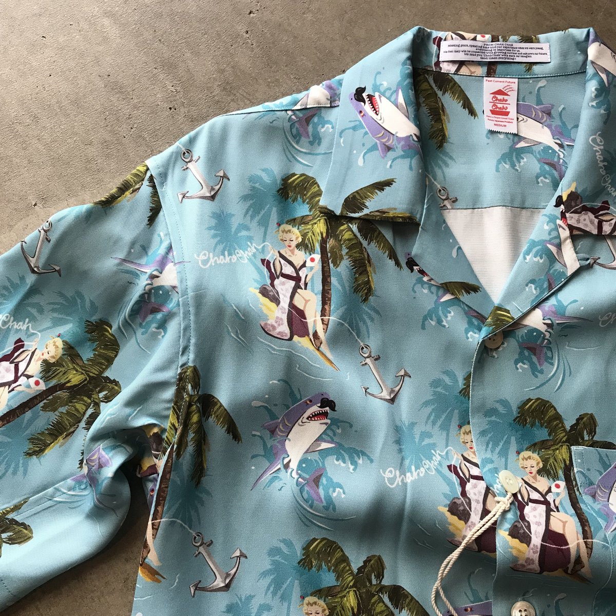 chahchah アロハシャツ Lサイズ CC HEART LEOPARD ALOHA SHIRTS -SEDONA SAND- | ChahChah