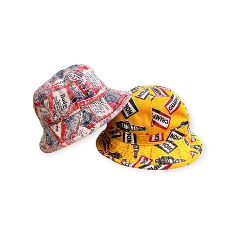 80s90s　チャンピオンプラグハット　USA製　ヴィンテージ　総柄 championplug | STORES