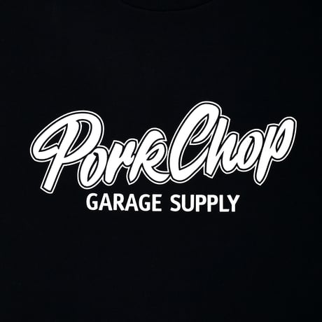 PORKCHOP GARAGE SUPPLY - OVAL BUILT TEE (BLACK)