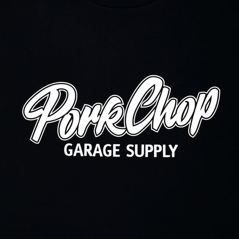 PORKCHOP GARAGE SUPPLY - OVAL BUILT TEE (BLACK)