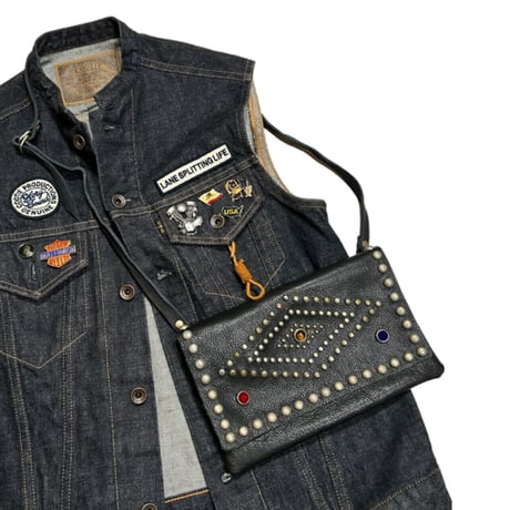STAND REPAIR WORKS × east village OTHER - LEATHER SACOCHE - (Type I w/STONE)