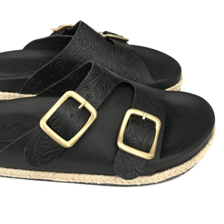 ChahChah - CC DOUBLE STRAP LEATHER SANDAL
