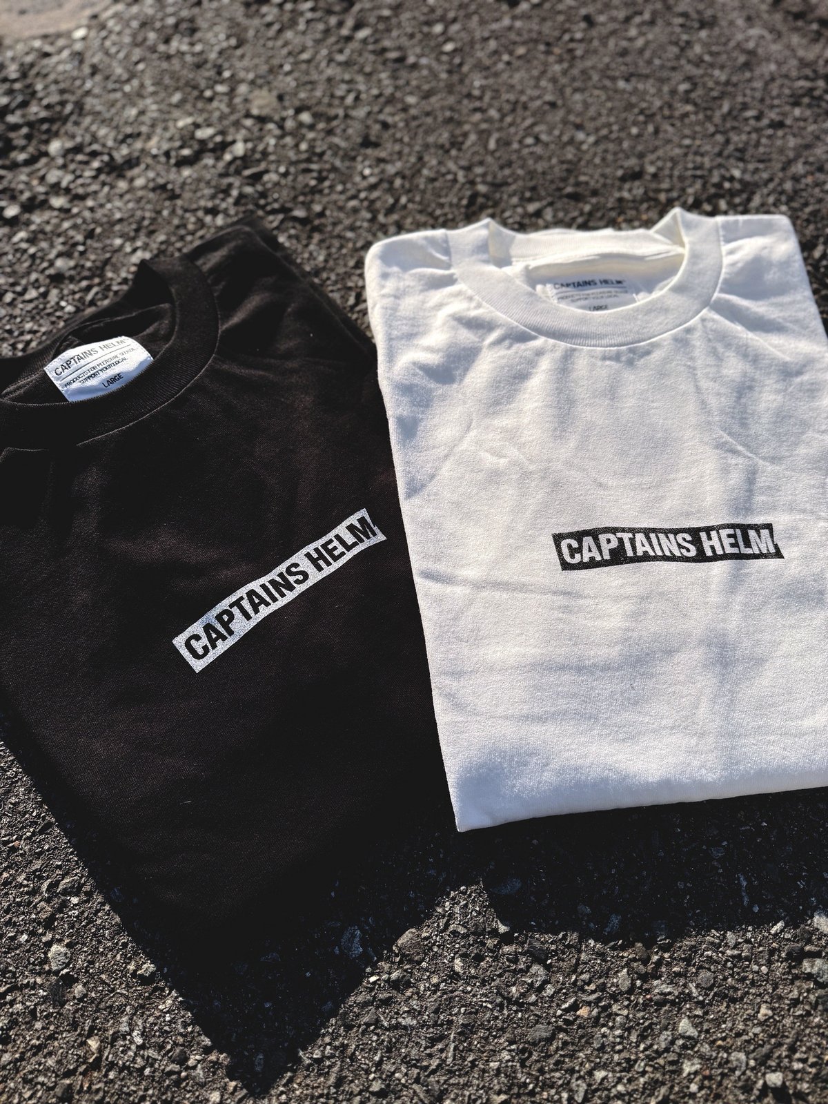 CAPTAINS HELM - #FADED TAPE LOGO LS TEE | east
