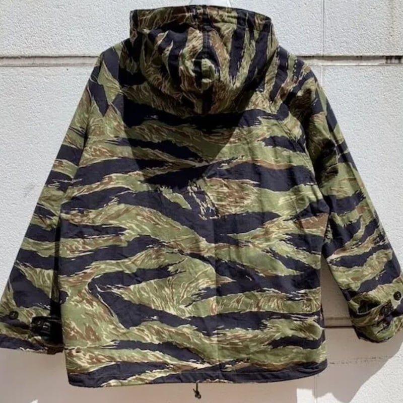 NAOSHIYA CUSTOM FACTORY - タイガーストライプのハーフジップ プルオー