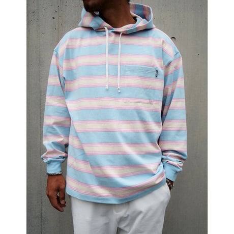 CAPTAINS HELM - #BORDER HOODED TEE