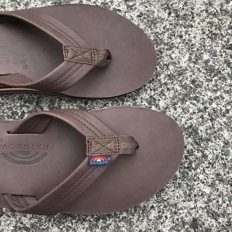 RAINBOW SANDALS -Classic Leather "Double Midsole" (MOCH モカ)