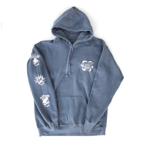 CAUDEX THE CAT × Willing plant × east village OTHER - HOODIE (BLUE)